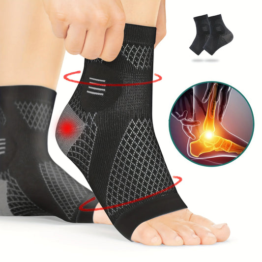 1 Paar Kompressions Knöchelsocken Offene Zehen Fuß & Knöchel
