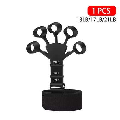 6-in-1 Hand Grip Strengthener Set – Einstellbarer Unterarmtrainer für Rehabilitation, Kraft & Stressabbau