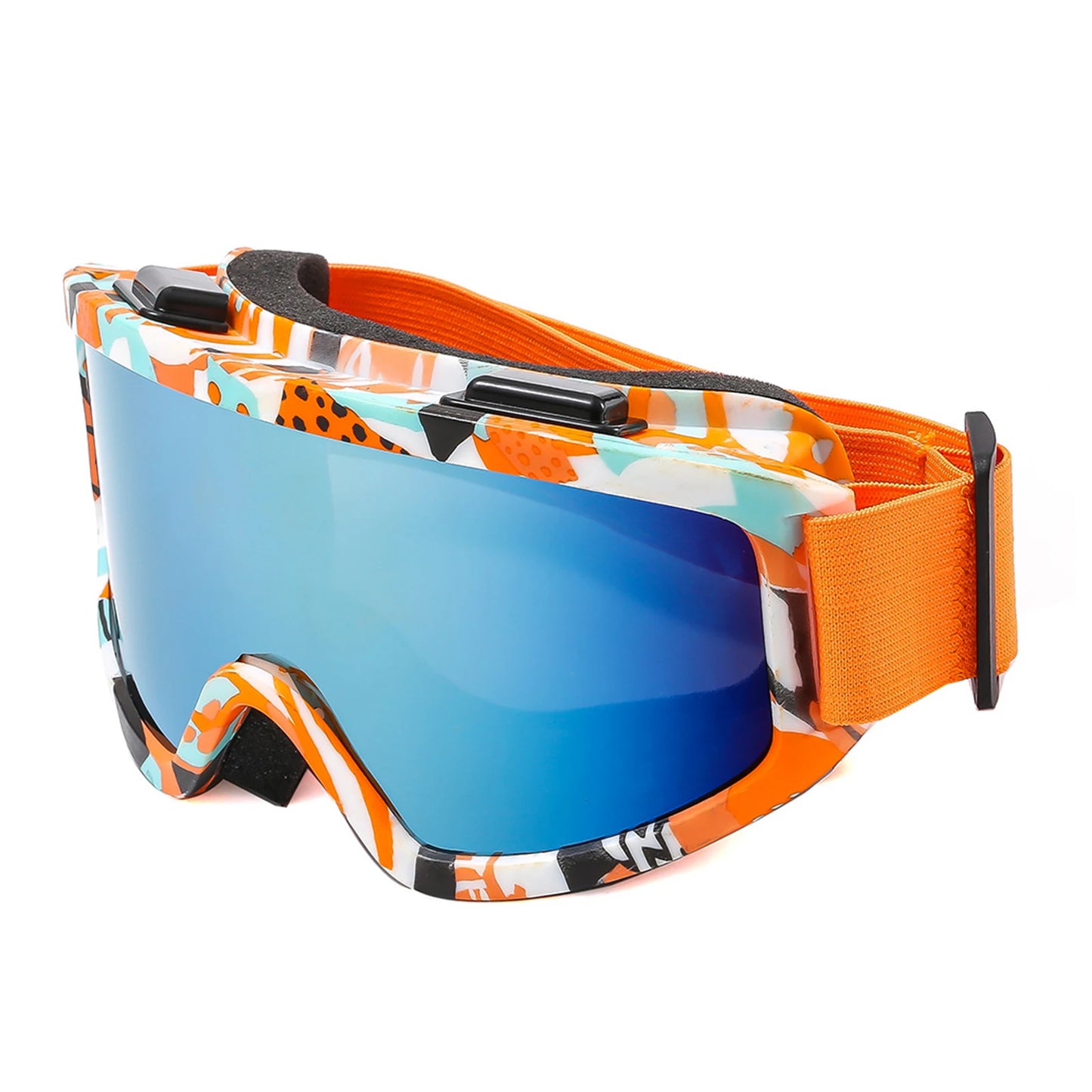 Ski- & Snowboardbrille mit Verspiegelter Linse UV & Blend­schutz für Wintersport