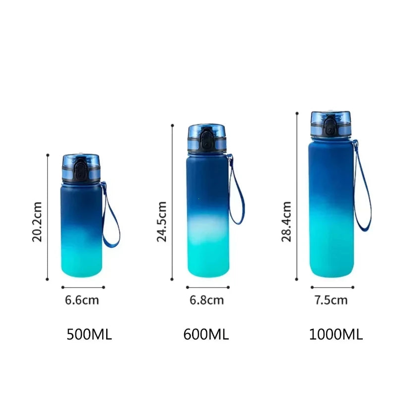 Sport Wasserflasche 0.5/0.6/1L – Leicht & Robust